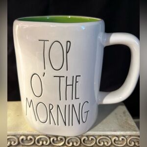 Rae Dunn “Top of the Morning” mug.